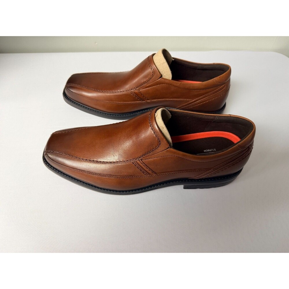Rockport SL2 Bike SO CH5296 Mens Size 14M Tan Havana Leather Slip On NIB - Picture 6 of 9